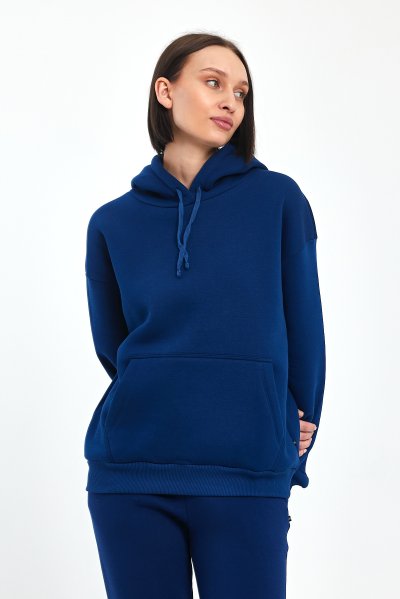 ODDA Kapüşonlu Şardonlu  Kadın Sweatshirt