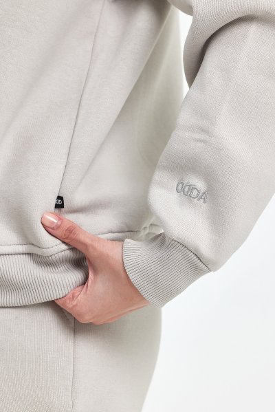 ODDA Kadın Bisiklet Yaka Şardonlu Sweatshirt