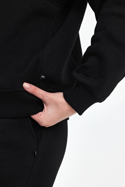 ODDA Kadın Bisiklet Yaka Şardonlu Sweatshirt