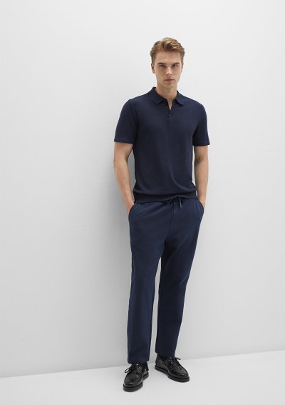 ÖRME PANTOLON Gece Lacivert