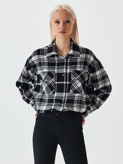 Lonıa Tall Black Wash Orta Bel Dar Paça Pantolon 010095154015355200