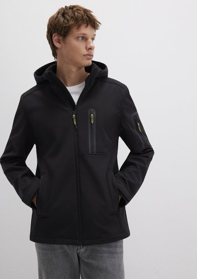 KAPÜŞONLU CEKET Siyah