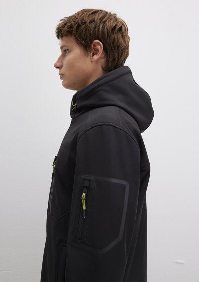 KAPÜŞONLU CEKET Siyah