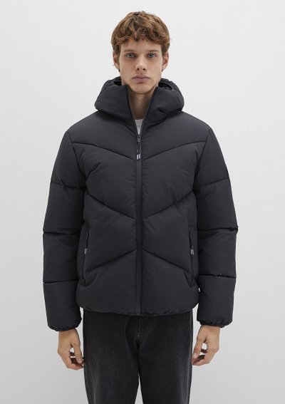 KAPÜŞONLU CEKET Siyah