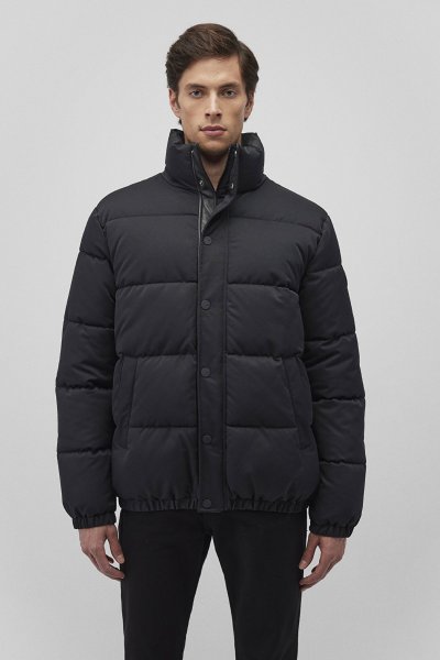 DİK YAKA CEKET Siyah