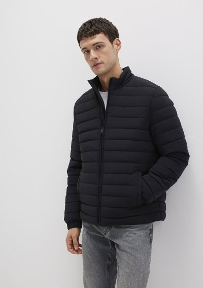 DİK YAKA CEKET Jet Siyah