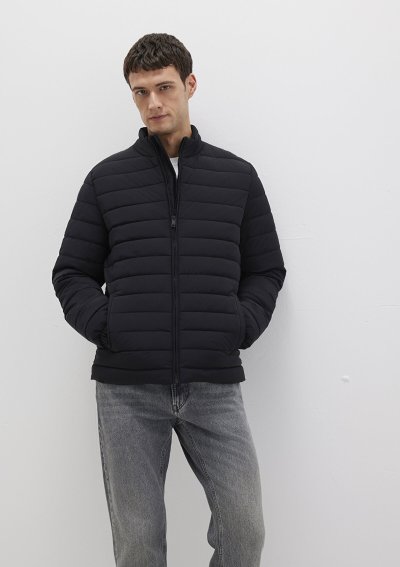 DİK YAKA CEKET Jet Siyah