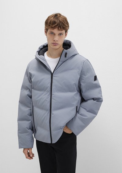 KAPÜŞONLU CEKET Gece Gri