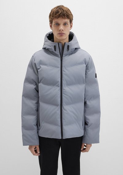 KAPÜŞONLU CEKET Gece Gri