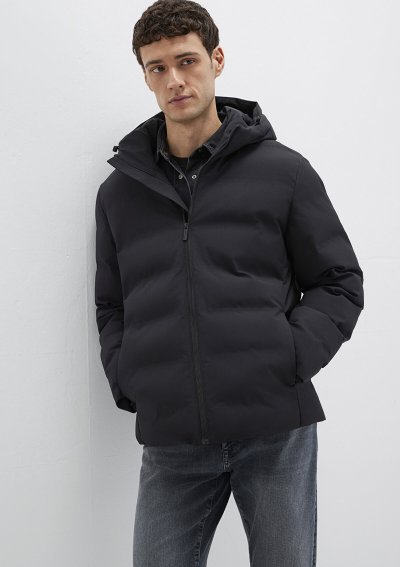 KAPÜŞONLU CEKET Jet Siyah