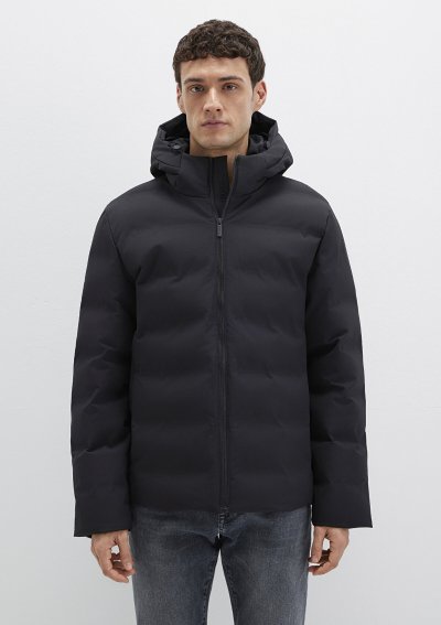 KAPÜŞONLU CEKET Jet Siyah