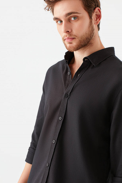 UZUN KOL GÖMLEK  Siyah