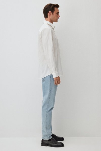 ÇİZGİLİ GÖMLEK Kırık Beyaz