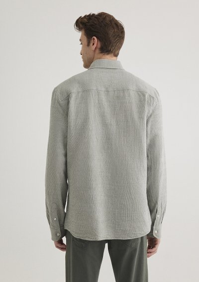 UZUN KOL GÖMLEK Açık Haki