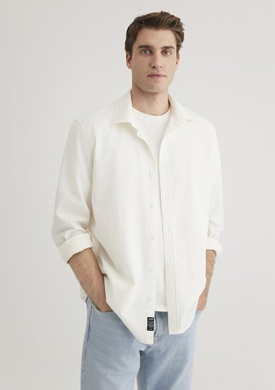 UZUN KOL GÖMLEK Kırık Beyaz