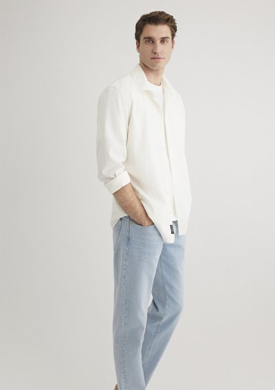 UZUN KOL GÖMLEK Kırık Beyaz