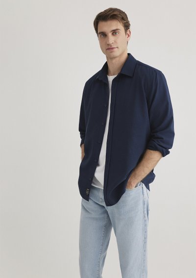 UZUN KOL GÖMLEK Derin Lacivert