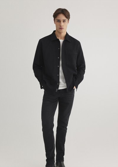 CEPLİ GÖMLEK Siyah