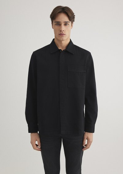 CEPLİ GÖMLEK Siyah