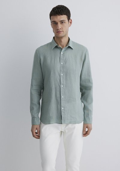 UZUN KOL GÖMLEK Çelik Gri