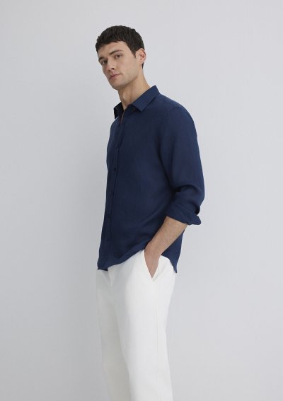 UZUN KOL GÖMLEK Derin Lacivert