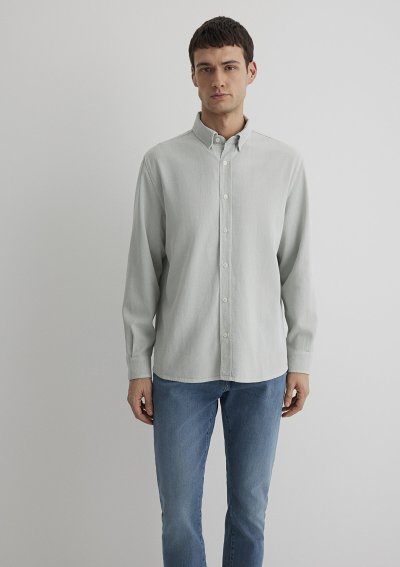 UZUN KOL GÖMLEK Sis Yeşil