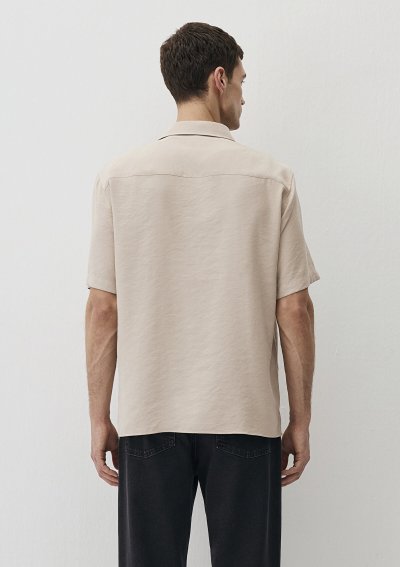 KISA KOL GÖMLEK Açık Bej