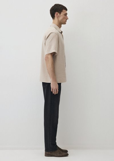 KISA KOL GÖMLEK Açık Bej