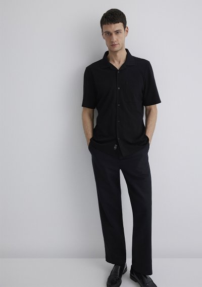 KISA KOL GÖMLEK Siyah