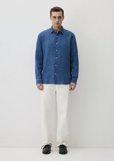 UZUN KOL GÖMLEK İndigo