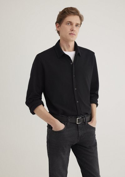 UZUN KOL GÖMLEK Siyah