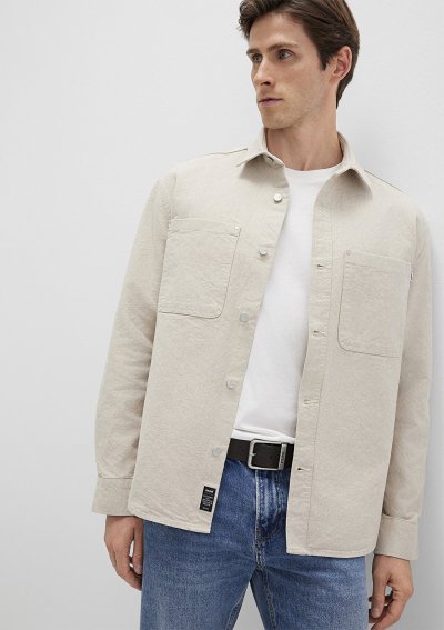 UZUN KOL GÖMLEK Açık Bej