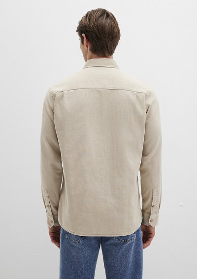 UZUN KOL GÖMLEK Açık Bej