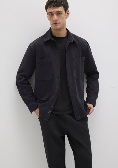 ÇİFT CEP GÖMLEK Siyah