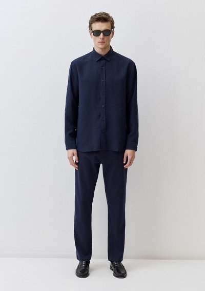 UZUN KOL GÖMLEK Gece Lacivert