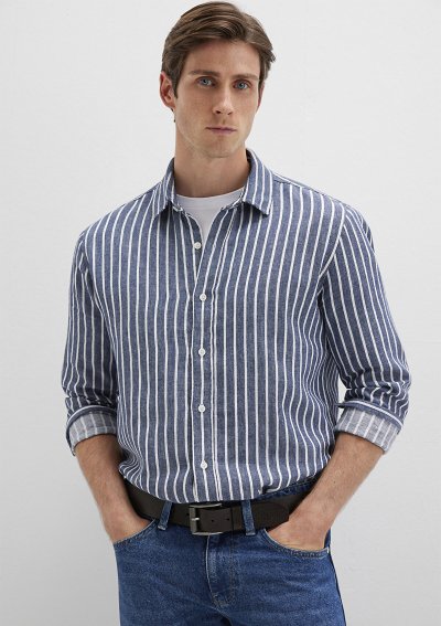 ÇİZGİLİ GÖMLEK DARK DENIM
STRIPE