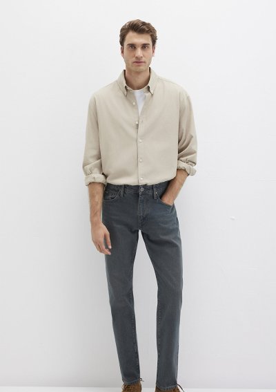 CEPLİ GÖMLEK Sis Gri