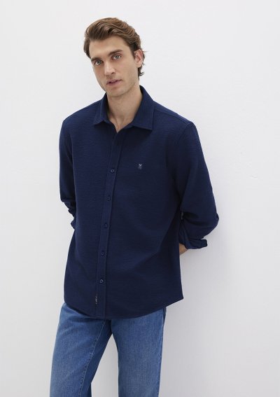 UZUN KOL GÖMLEK Derin Lacivert