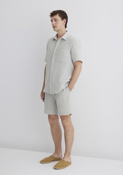 CEPLİ ŞORT Pus Gri