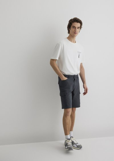 KARGO ŞORT Koyu Deniz Mavi