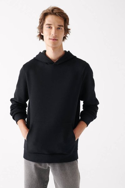 KAPÜŞONLU SWEATSHIRT  Siyah