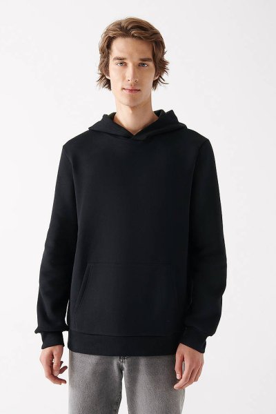 KAPÜŞONLU SWEATSHIRT  Siyah