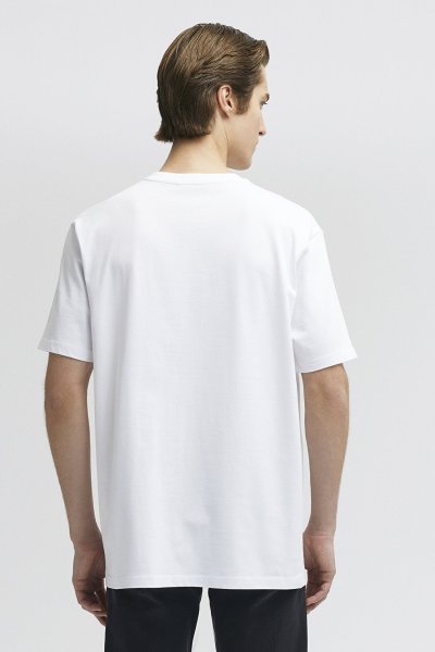 BİSİKLET YAKA TİŞÖRT Beyaz