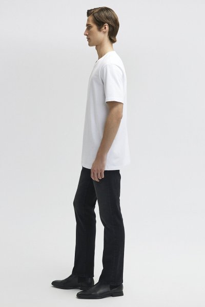 BİSİKLET YAKA TİŞÖRT Beyaz