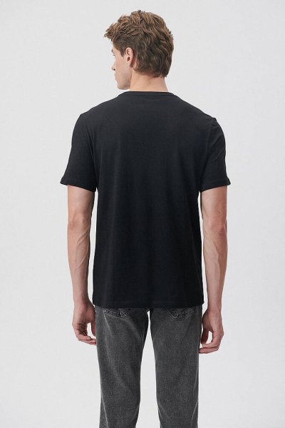 MAVİ LOGO TİŞÖRT Siyah