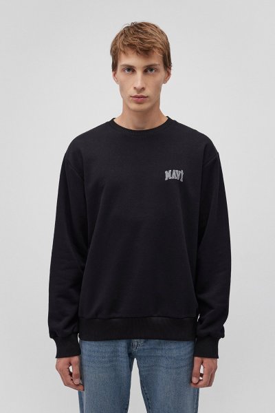 MAVİ BASKILI SWEATSHIRT Siyah