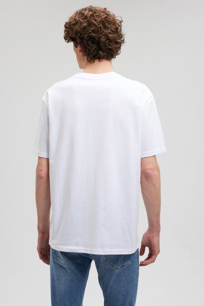 MAVİ LOGO TİŞÖRT Beyaz