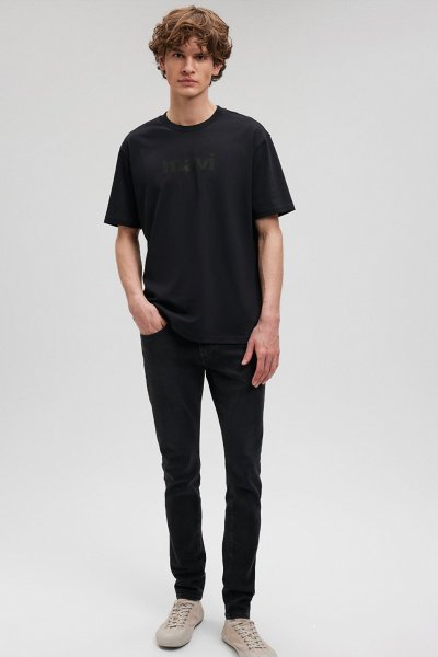 MAVİ LOGO TİŞÖRT Siyah