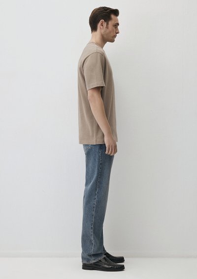 KISA KOL TİŞÖRT Derin Bej