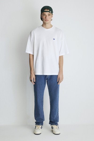 BİSİKLET YAKA TİŞÖRT Beyaz